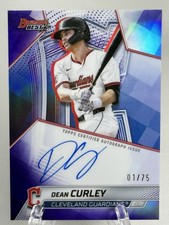 2025 Bowman's Best Dean Curley Purple Refractor Auto #B25-DCU 1/75