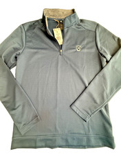 NEW Adidas Pullover Mens XL 1/4 Zip Golf crew Neck Navy Blue SMALL