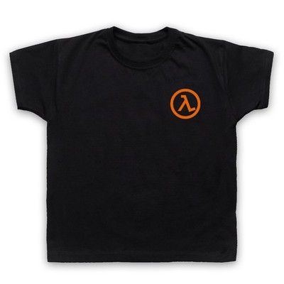 Half Lambda Life Radioactive Decay Chest Logo Kinder Kids T-Shirt alle Farben