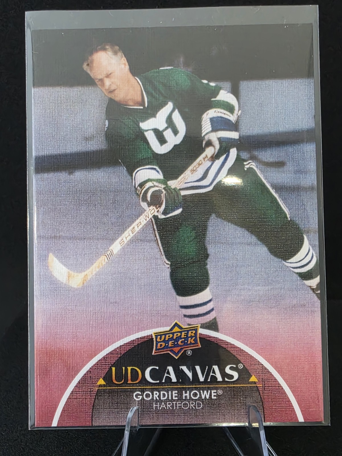 2021-22 Upper Deck Series 2 UD Canvas Retired Stars Gordie Howe #C241 HOF