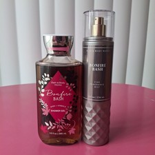 Bath  Body Works BONFIRE BASH Shower Wash Gel  Fragrance Mist Set