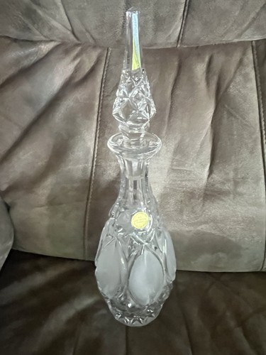 Princess House Clear Lead Crystal Cut Decanter w/ Stopper, W. Germany