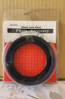 DLC Dot Line DL-0472 62mm Rubber Lens Hood Collapsible Camera Lens Hood NEW
