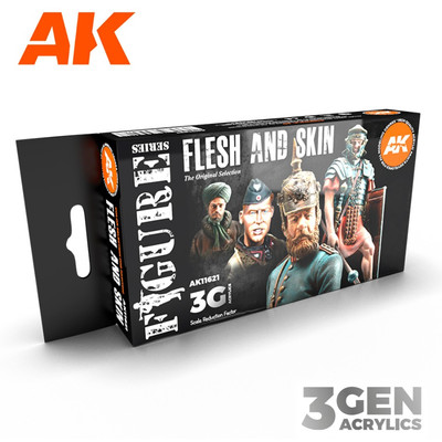 AK Interactive: Flesh and Skin Colors - Acrylic Paint Set - AK11621