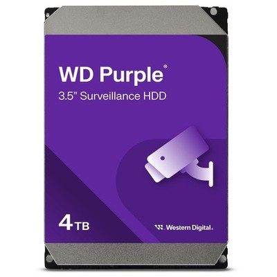Western Digital 4TB Purple Surveillance Internal Hard Drive HDD - SATA 6 Gb/s...