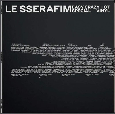 LE SSERAFIM - Easy-Crazy-Hot [Carbon Black Vinyl] NEW Vinyl | eBay
