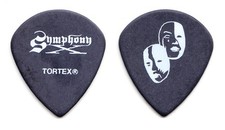 Máscaras de teatro Symphony X Michael Romeo púa de guitarra negra