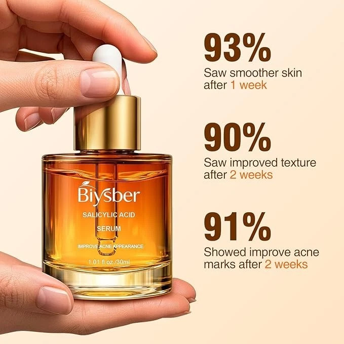 Biysber Salicylic Acid 2% Serum Moisturizes Skin Improves Acne 1.01 Fl Oz - Image 3 of 4