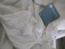 Star Shaped Lovey Velour International ains  LJ knot blanket white
