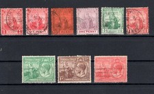 Trinidad and Tobago lot of 9 stamps stamped.