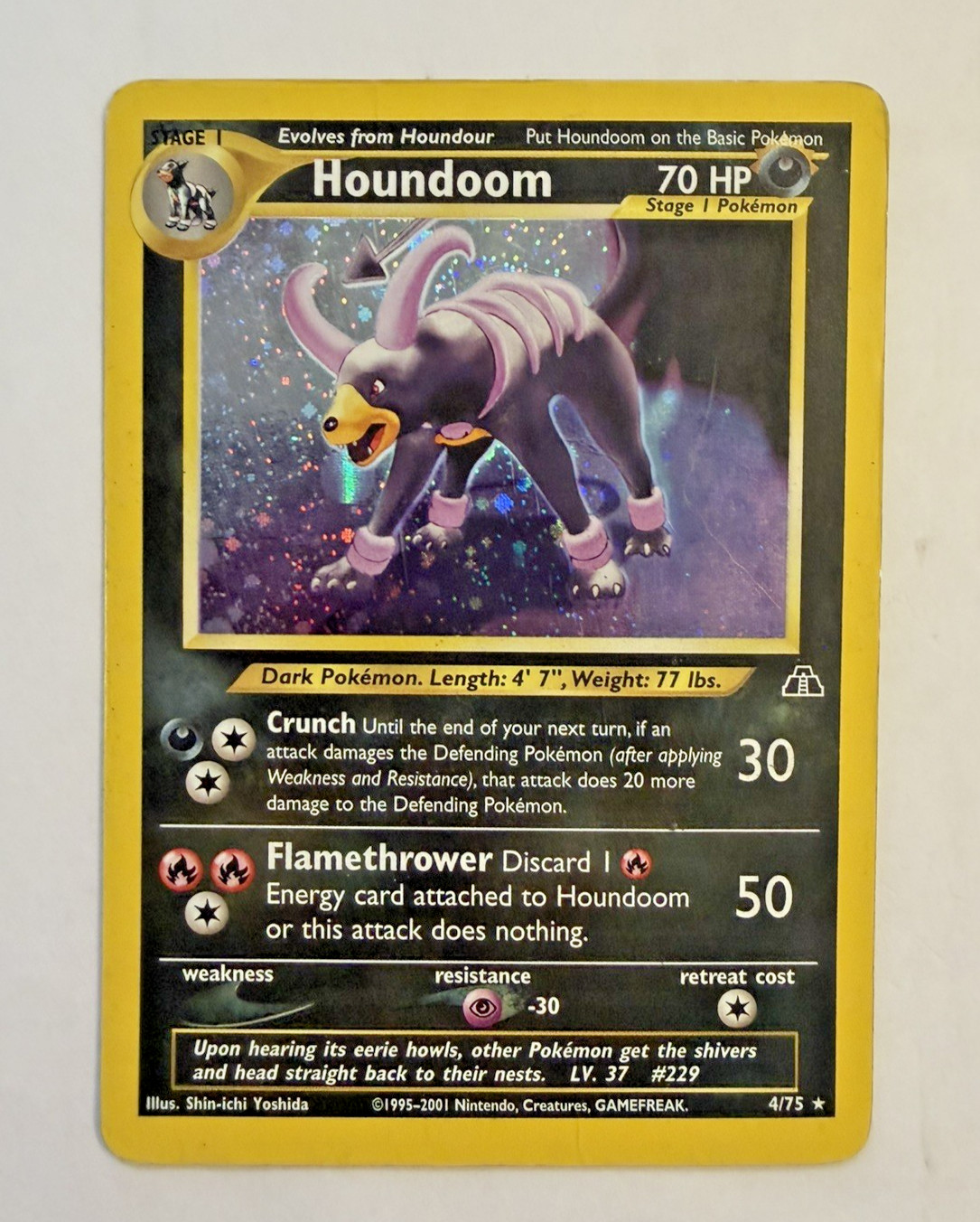 Houndoom 4/75 Holo Rare Neo Discovery Pokemon LP/MP