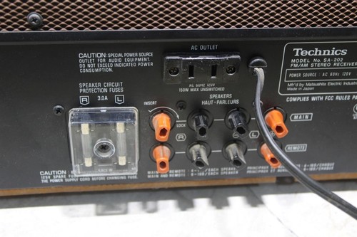 Vintage 1980er Technics SA-202 Solid State AM/FM Stereo Receiver - Bild 16 von 19