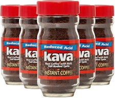 Reduced Acid Instant Coffee, 4 Oz Jars Pack of 6 -USA