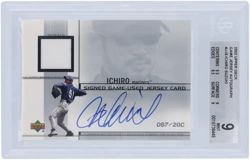 Autographed Ichiro Suzuki Mariners Baseball Slabbed Card Item#14357524 COA - Image 3 of 4