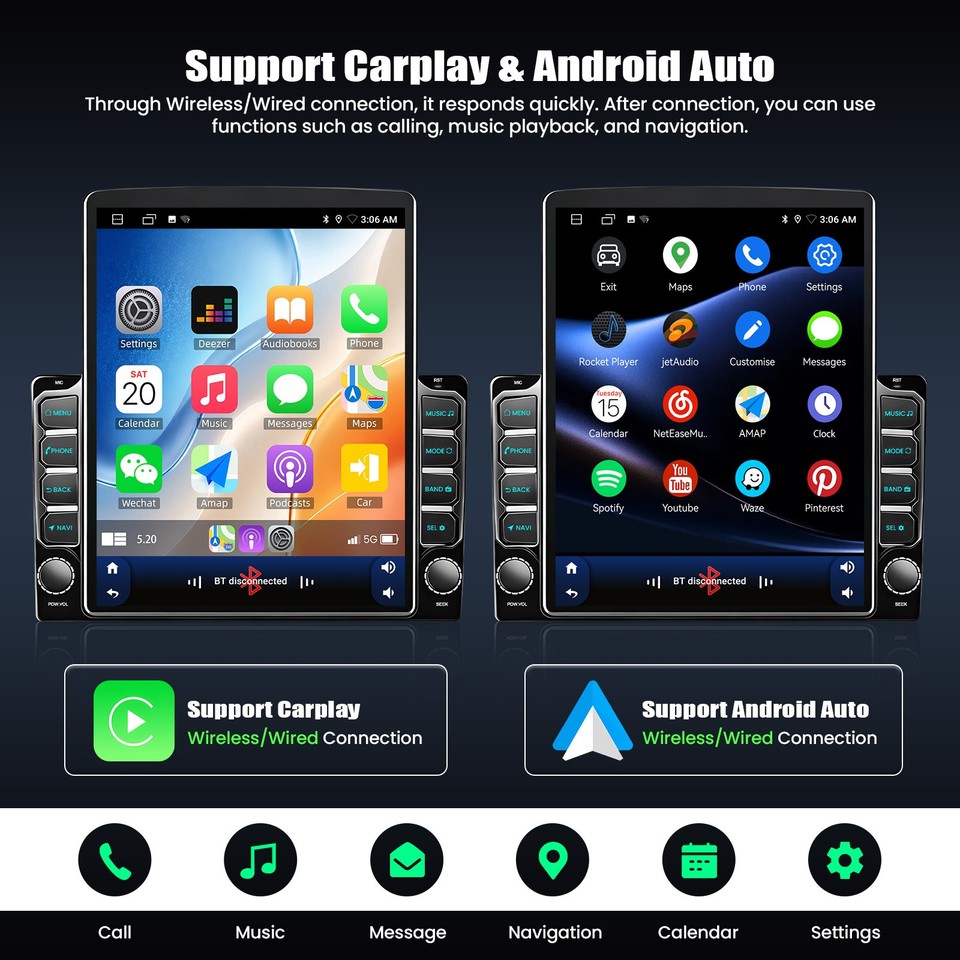 For Toyota Corolla E140 2009–2013 9.7“ Android 15 Carplay Car Stereo ...