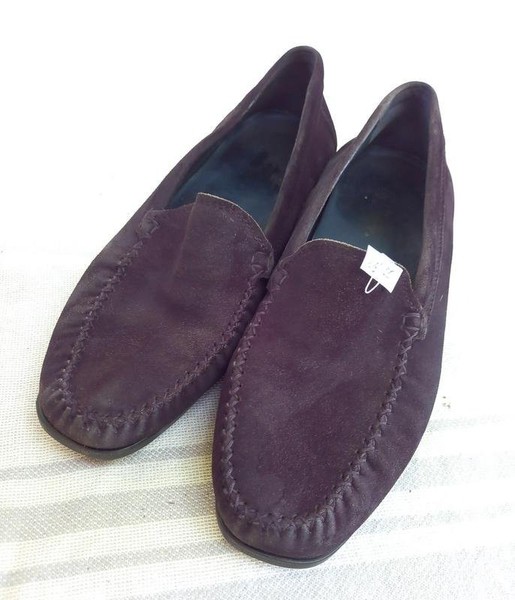 Men Sioux Loafers Black Suede 37
