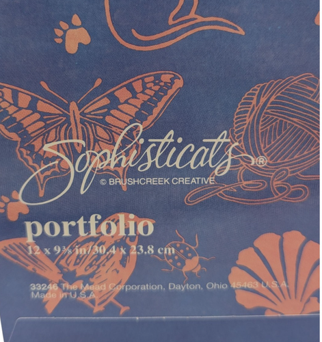 Vintage Vivian Boswell Sophisticats Cat Folder Lot of 5 Mead Brushcreek Creative - Picture 17 of 17