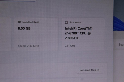 Lenovo ThinkCentre M900 Tiny i7-6700T@2.8GHz 8GB RAM 128GB SSD WiFi ~ Win 11 Pro - Picture 4 of 17