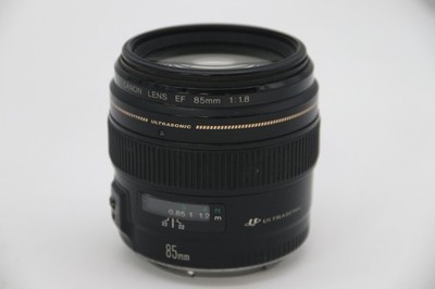Canon Lens EF 85MM 1:1.8 Lens - Black