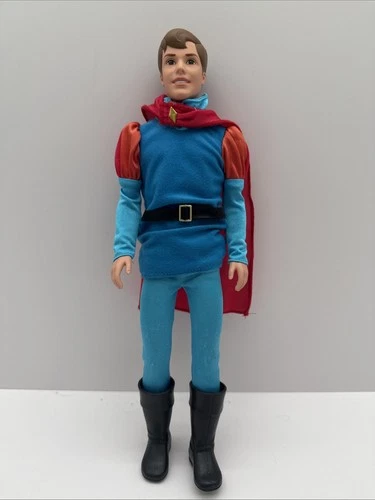 Disney Prince Phillip Doll 1968 Sleeping Beauty Doll With Outfit And Boots 12”