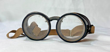 Vtg American Optic Safety Glasses Round Lens Goggles Elastic Band