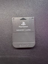 Sony SCPH-1020 Playstation PS1 Memory card -Black OEM Cleaned Tested