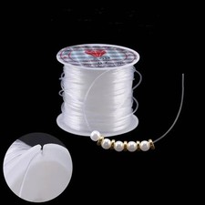 100M Crystal DIY Beading Fishing Line Non-Elastic Cord for Jewelry Making UK