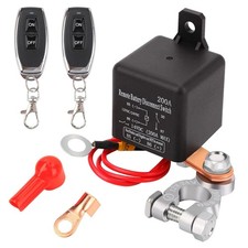 Interruptor Remoto Desconexi n Bater a Kill Switch Para Coche Cami n DC 12V 200A