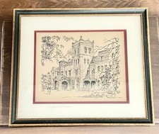 Caroline Williams Sacred Heart The Windings Clifton OH Framed Mated Print Signed