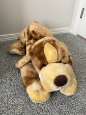 Vtg Animal Alley Darby Puppy Dog Stuffed Animal 20 Brown Toys R Us Soft Plush