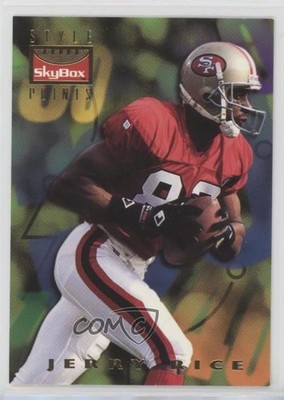 1995 Skybox Premium Style Points Jerry Rice #144 HOF 07r2
