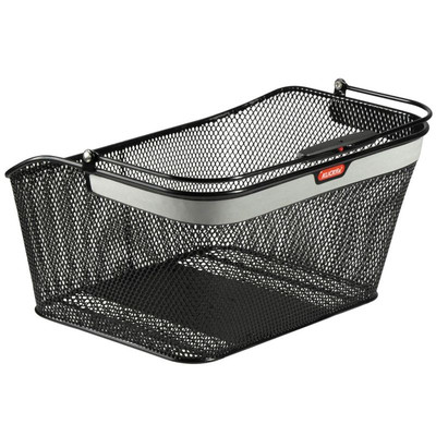 KLICKFIX Schmaler Netzkorb mit reflektierendem CITYMAX GTA 40x20x30