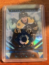 MATTHEW POITRAS RC 2023-24 BLACK DIAMOND SINGLE DIAMOND CDD BLUE RELIC ROOKIE /9