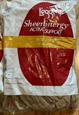 New8 X Leggs L'eggs Sheer Energy Active Support Nude Size B Pantyhose Reinf. Toe