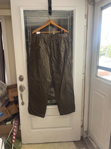 Smiths Workwear Pants Mens 38x32 Fleece Lined Pants Cargo Brown - Picture 2 of 6