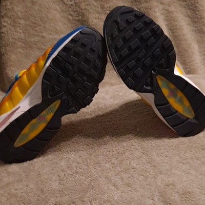 Nike Air Max 95 Blue Yellow Orange Kids Sneakers Breathable Mesh