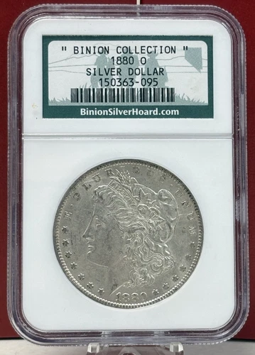 1880 O United States Morgan silver dollar, NGC Binion Collection #150363-095