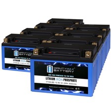 Mighty Max YTX9-BS Lithium Replaces Honda TRX400X Fourtrax Sportrax 99-13 -8Pack