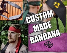 Custom-Made Snake Big Boss Bandana   You Choose Fabric Color Size Print Cosplay