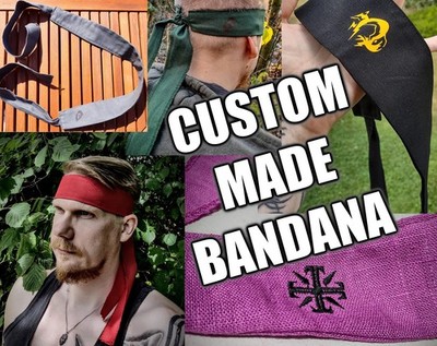 Custom-Made Snake Big Boss Bandana   You Choose Fabric Color Size Print Cosplay