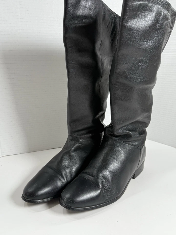 Botas informales de cuero negras Worthington Bootie para mujer 9,5 M Foto 2 de 4