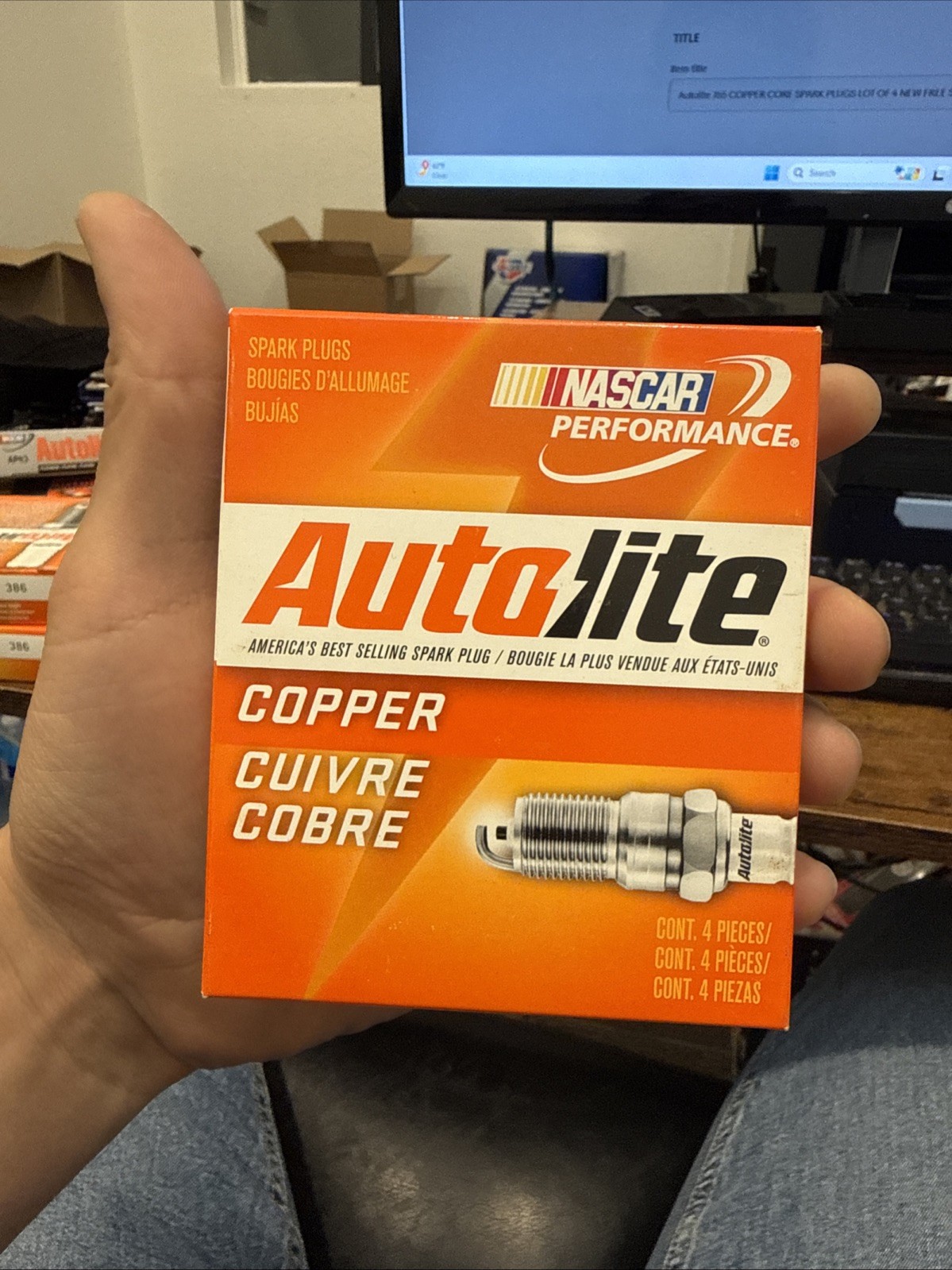 Autolite 765 COPPER CORE SPARK PLUGS LOT OF 4 NEW FREE SHIPPING