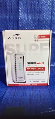 ARRIS SURFboard SB6183 DOCSIS 3.0 16x4 Gigabit Cable Modem, 686 Mbps NEW