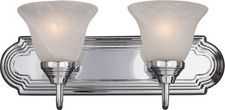 Polished Chrome Two Light Bath Vanity from the Essentials - 801x Collection