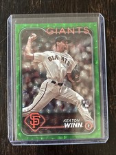 Keaton Winn 2024 Topps Series 1 Green Crackle Foil #83 (RC) /499