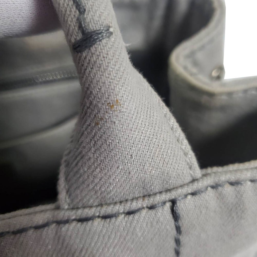 PRADA Bag Ladies Brand CANAPA Handbag Shoulder Bag 2way Canvas Mini Gray 1BG439 thumbnail 8