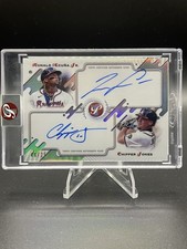 2025 Topps Pristine Ronald Acuna Jr Chipper Jones Dual Auto SP #16/25