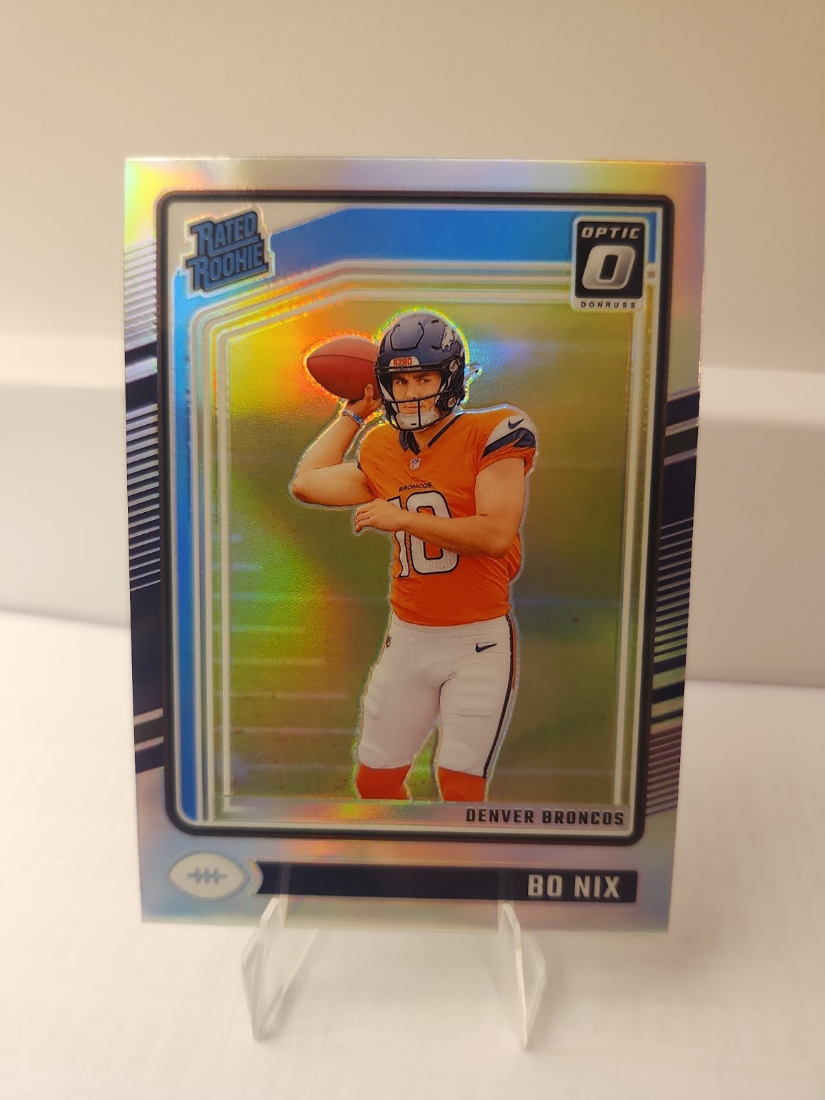 Bo Nix Panini Donruss Optic #209 Holo