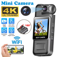 WiFi 4K Camera Camcorder 1080P Body Police Cam With Audio Video DVR IR Night Cam