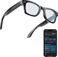 AI Smart Camera Glasses with 2K Ultra-Wide Anti-Shake Camera, HD 1080P Videos,